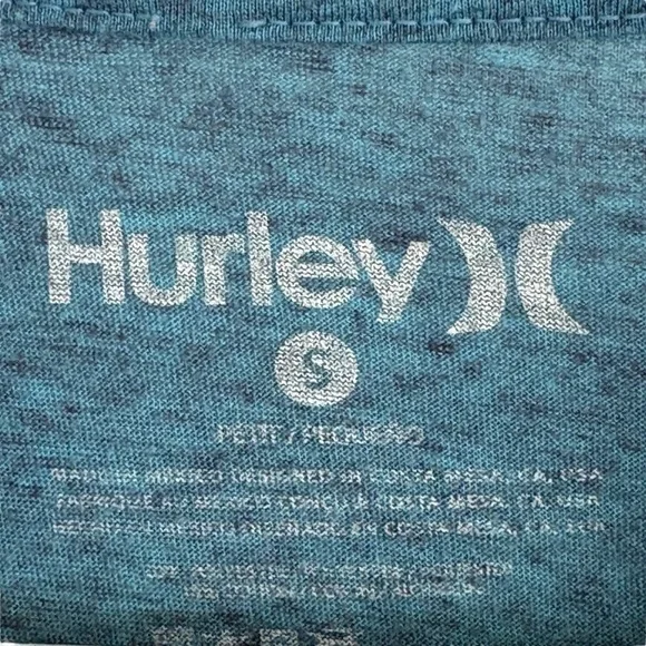 Hurley Mens Blue Graphic Tee Shirt Size Small - Picture 5 of 6
